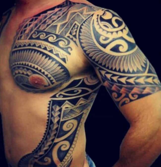 tribal warrior arm tattoos