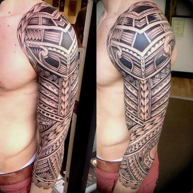 17 Full Sleeve Tribal Tattoos