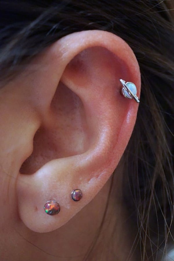 helix ear piercings