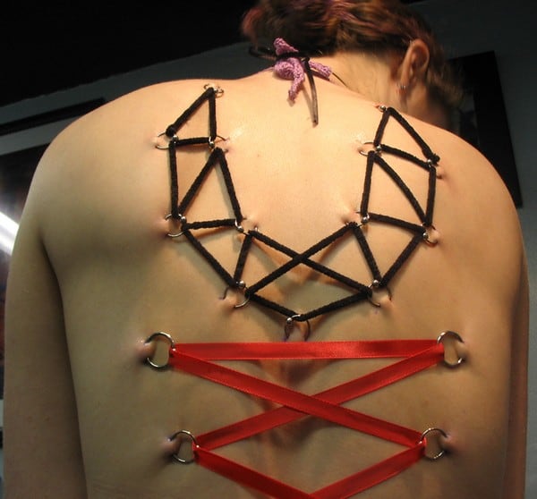 corset back piercing. 