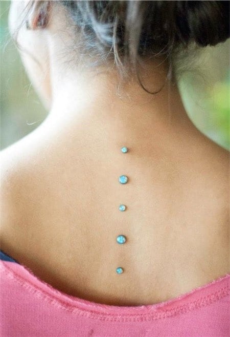 Microdermal Back Piercing