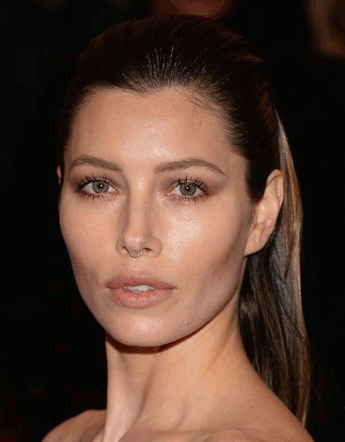 septum piercing Jessica Biel