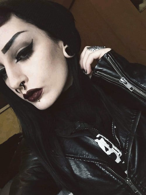 septum piercing black