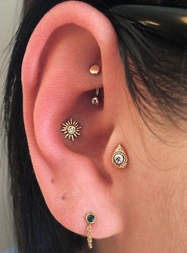 Sun Conch Piercing