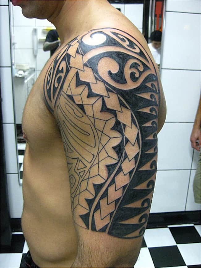 tribal-sleeve-tattoo