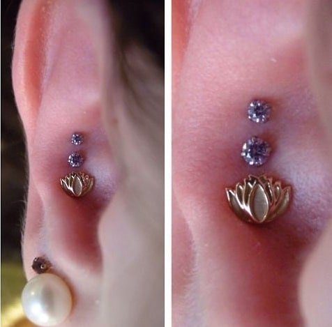 Triple Conch Piercing