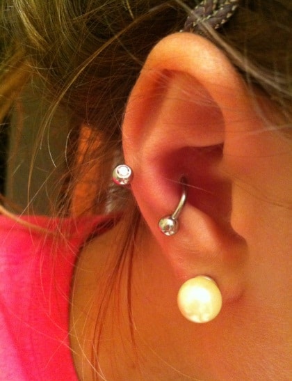 Twisted Conch Piercing