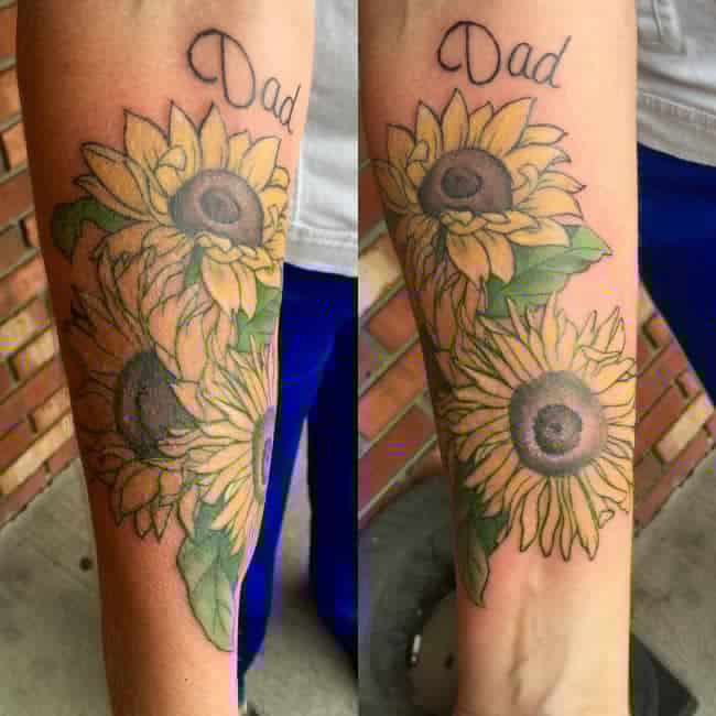 100 Diverse Ideas For Sunflower Tattoos That Are Big On Positivity