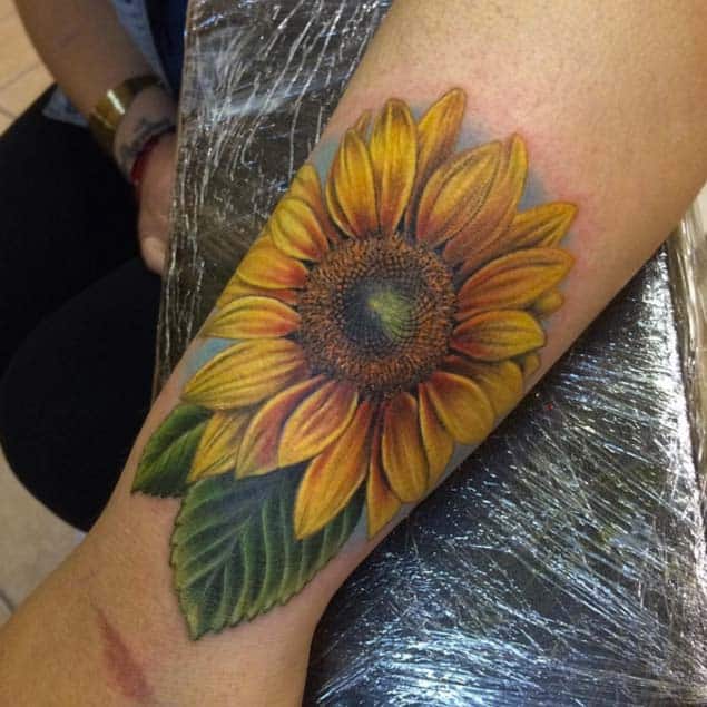 All the Piercings and Body Mods  emmatai88 Amazing sunflower roses arm  tattoo by