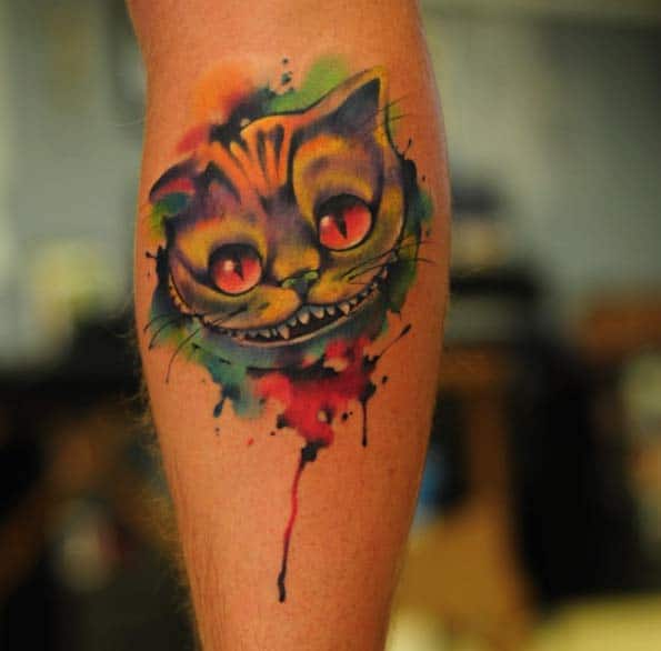 Cheshire Cat Tattoo by Anton YellowDog