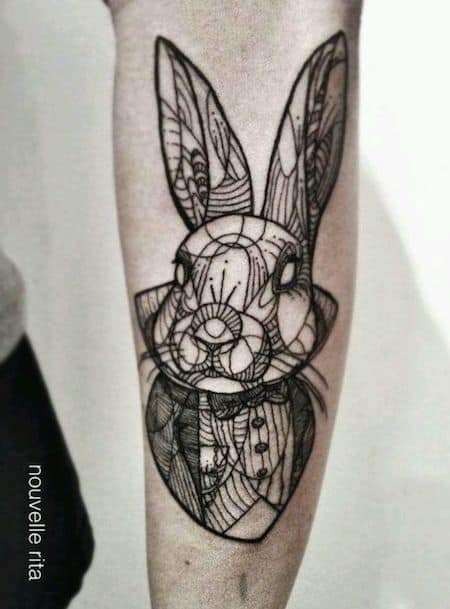 alice-in-wonderland-tattoo-rabbite-stylish