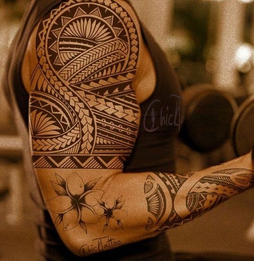 Amazing Spear Head Polynesian Tattoo