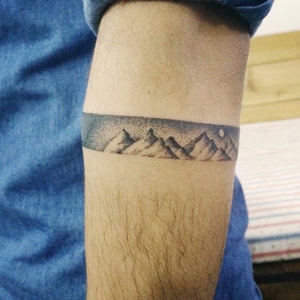 💚 landscape wrap around armband 💚 #tattoo#tattoos#tat#tatt#singlenee... |  TikTok