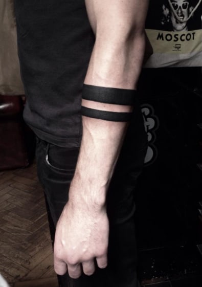 Heavy Blackwork Armbands by Matty Darienzo