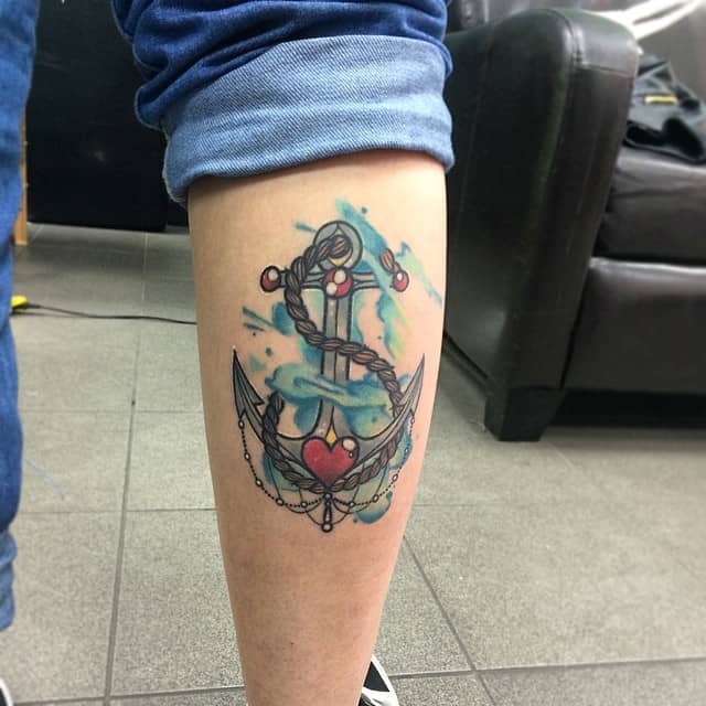 calf tattoos