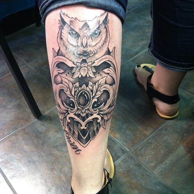 calf tattoos