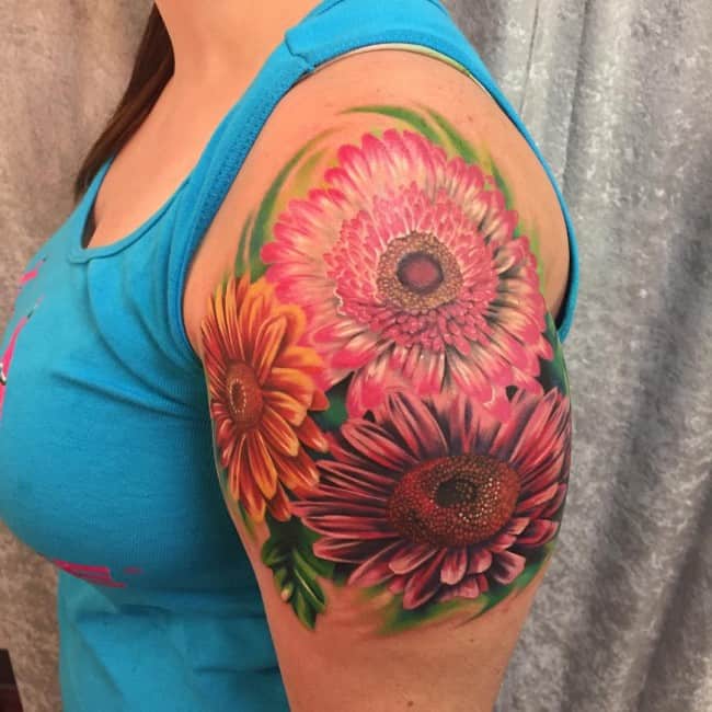 tatouages de marguerites