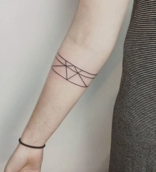 Geometric Arm Band made by Yogesh Karmawat at Circle Tattoo Andheri :  u/circletattooindia