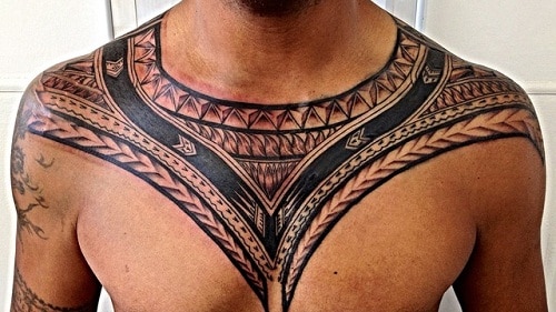 Polynesian Chest Tattoo Vector Images over 210