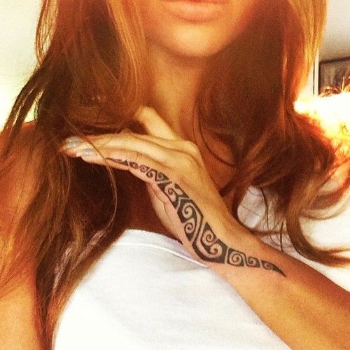 Polynesian Tattoo On Hand