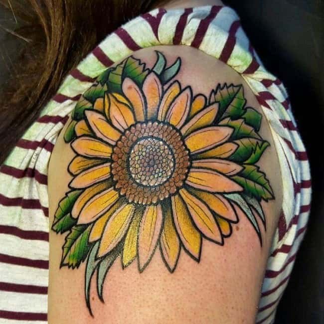 sunflower tattoo