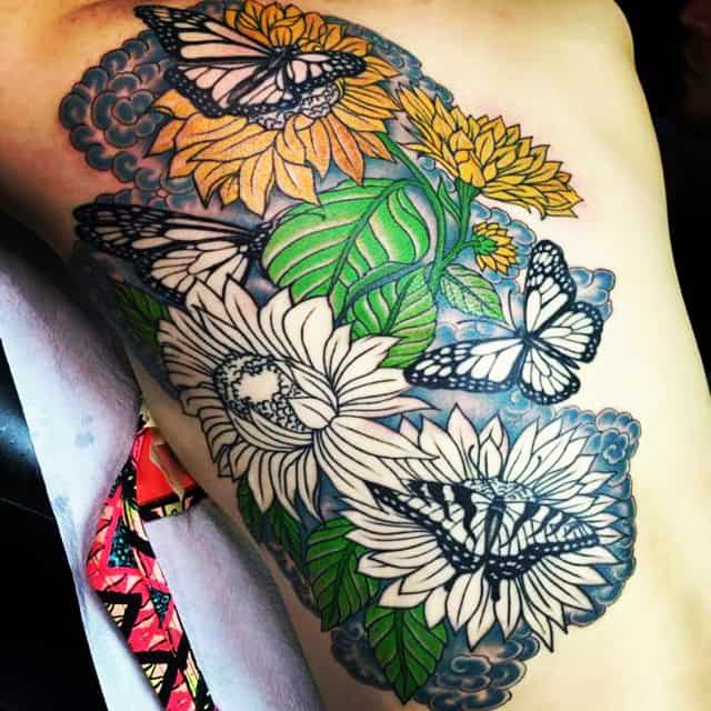 sunflower tattoo