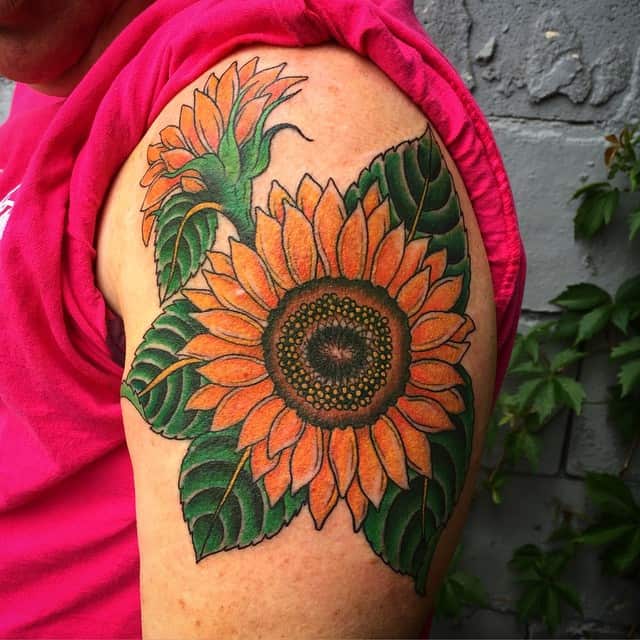 sunflower tattoo