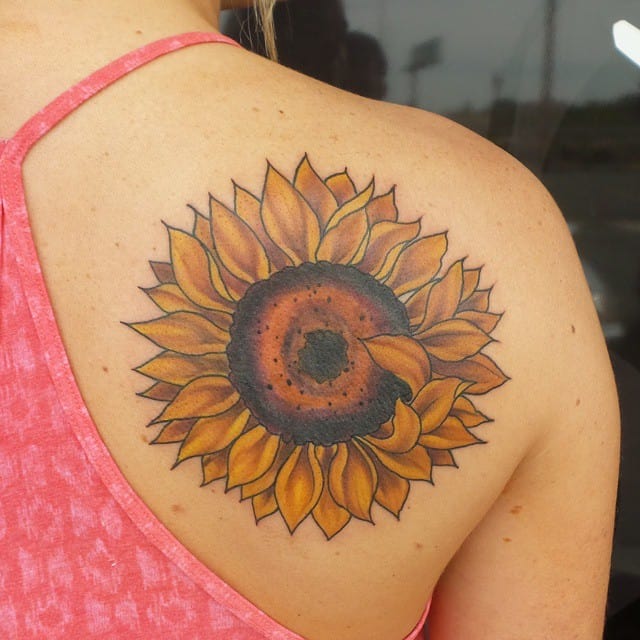 sunflower tattoo