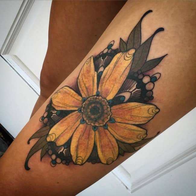 sunflower tattoo