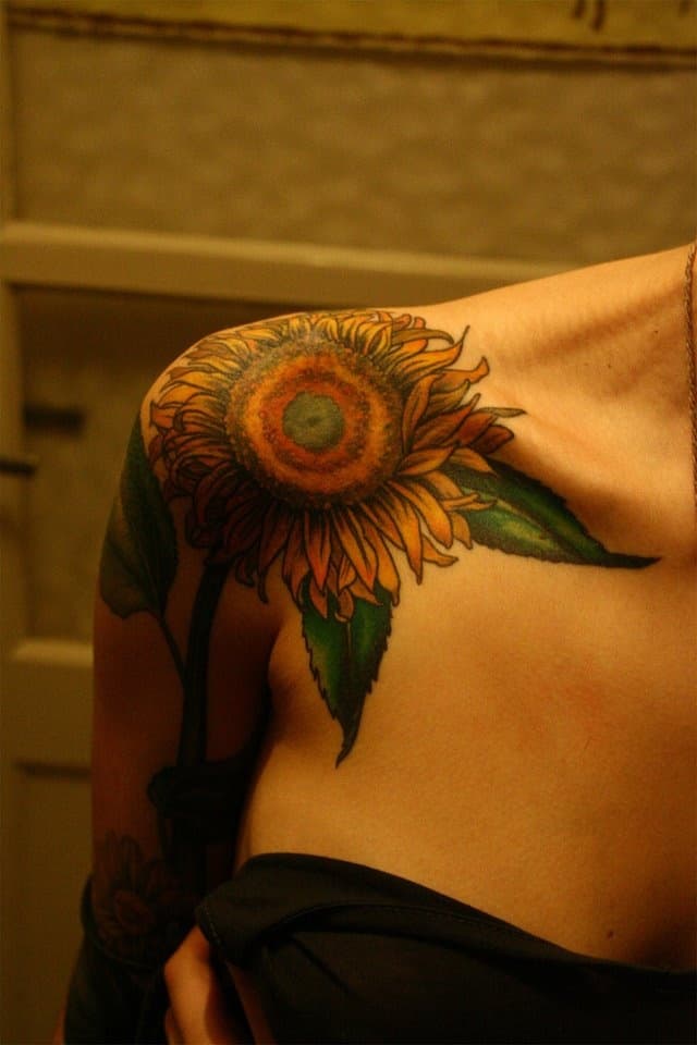 sunflower tattoo