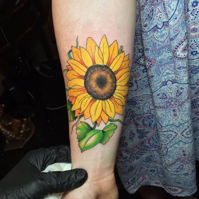 150 Vibrant Sunflower Tattoos Meanings Ultimate Guide