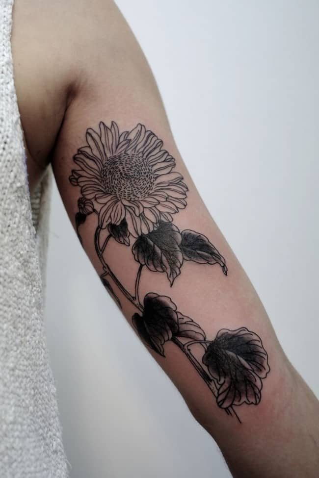 150 Vibrant Sunflower Tattoos Meanings Ultimate Guide