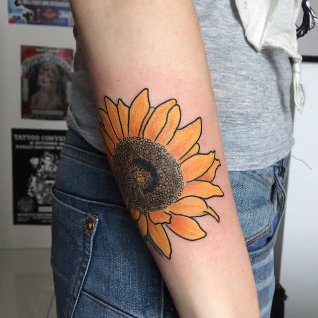 sunflower tattoo