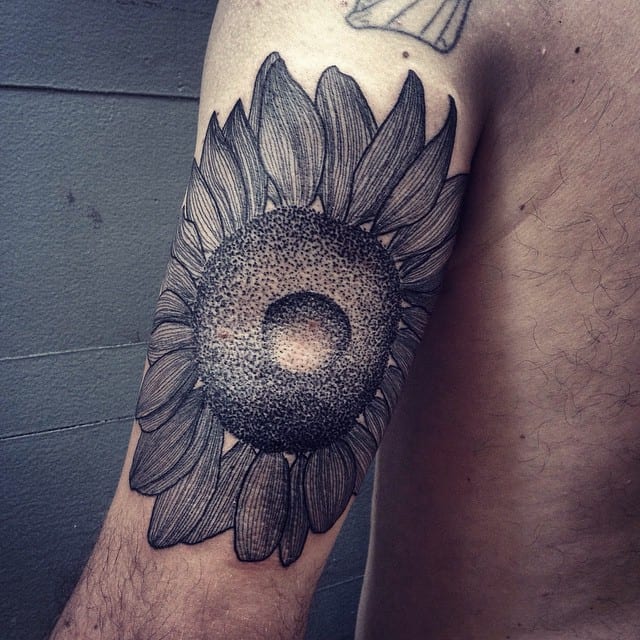 sunflower tattoo