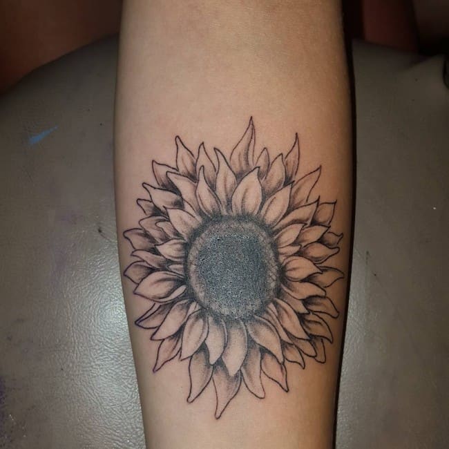 sunflower tattoo