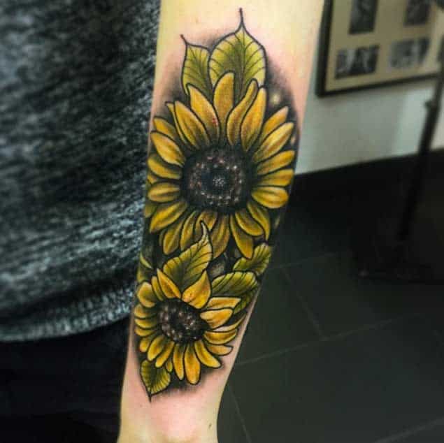 Sunflower Tattoos by Saro