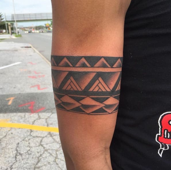 Solid Forearm Band Tattoo Design | Black Band Tattoo