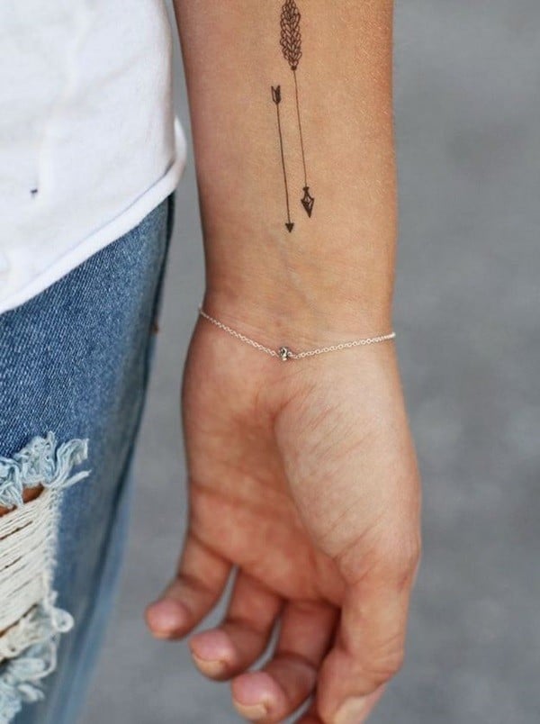 Arrow Tattoo For Girls