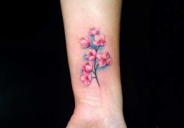 cherry-blossom-on-wrist