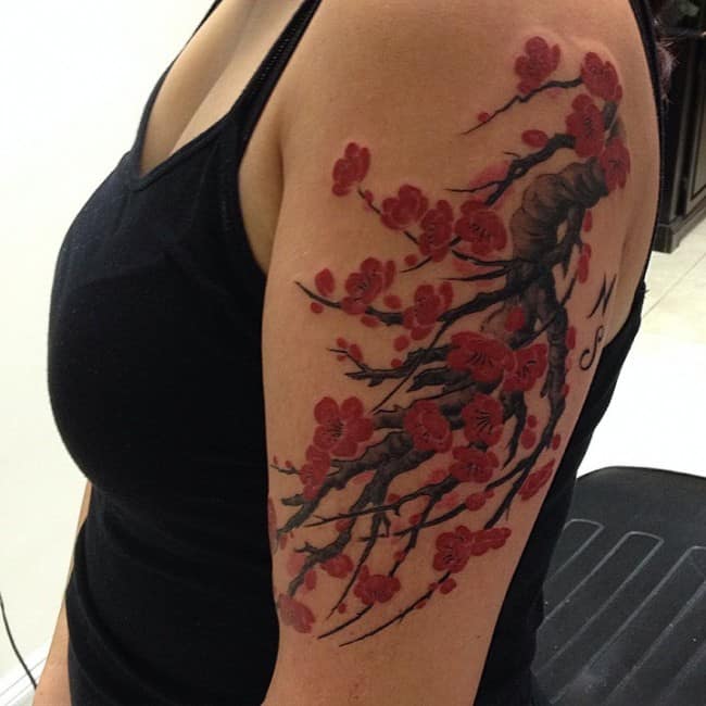 Cherry Blossom Tattoo Ideas 53 BEAUTIFUL IDEAS  Tattoo Glee