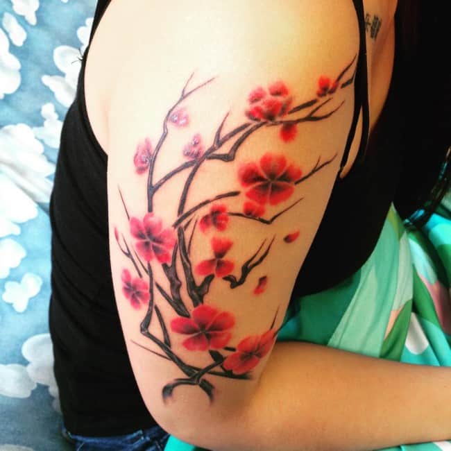 150 Cherry Blossom Tattoo Designs & Meanings