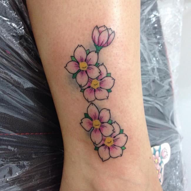 Tattoo uploaded by Ivo Dias  Cherry blossom flower  Tattoodo