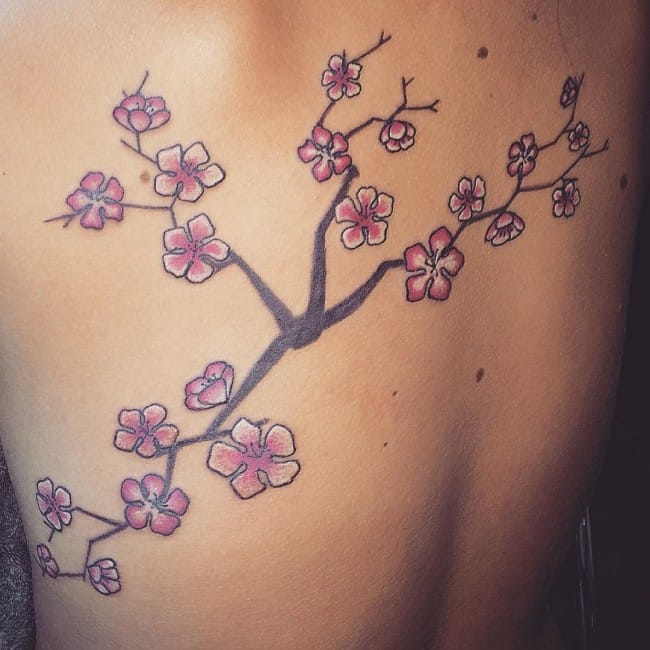 flower tattoo cherry blossom