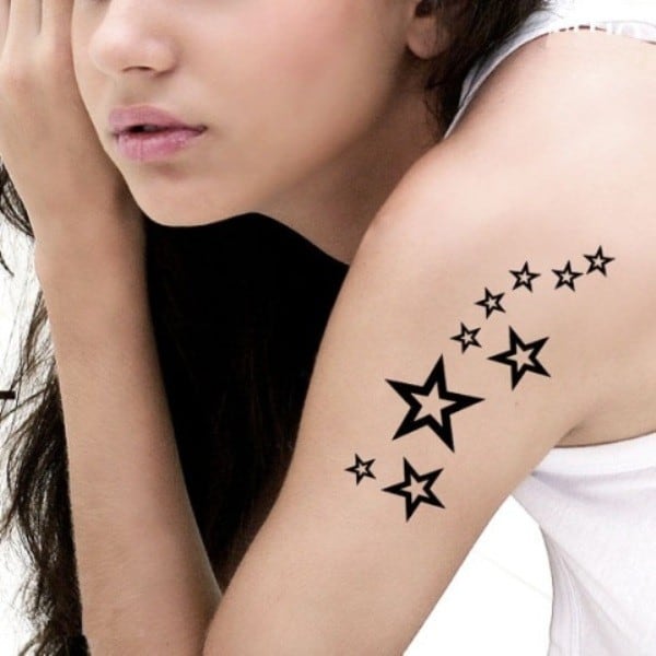 Cute Star Tattoo For Girls