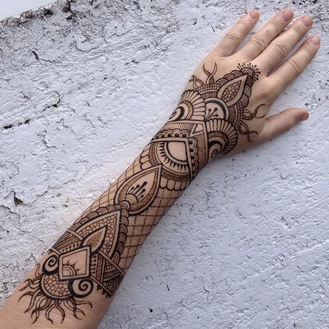 Buy Large Forearm Tattoo Black and White for Women, Henna Tattoo Sleeve,  Half Sleeve Tattoo, Fake Tattoo Sleeve, Temporary Tattoo Sleeve Women  Online in India - Etsy