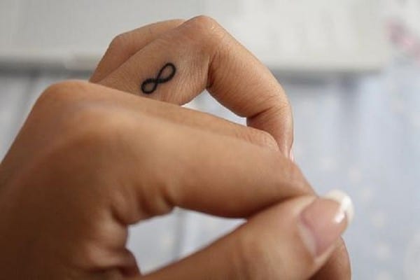 Small Infinity Tattoo On Finger