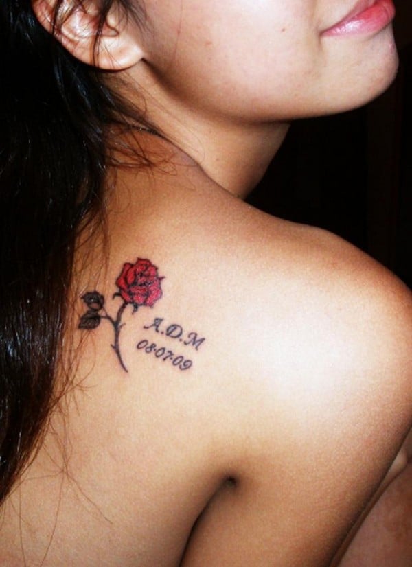 Small Rose Tattoo For Girls