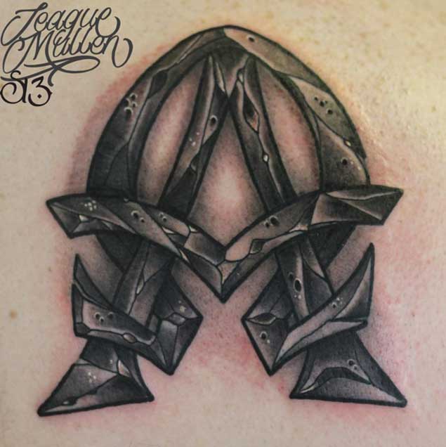 alpha symbol tattoo