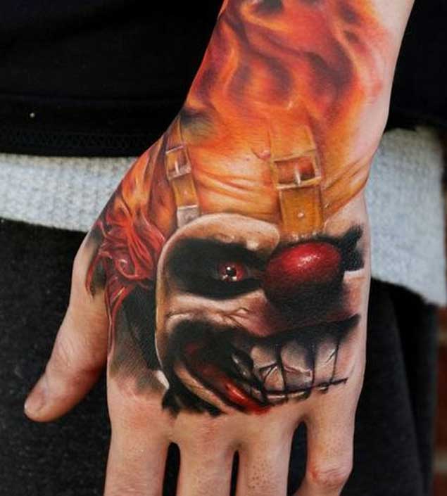 Horrifying Clown Tattoo