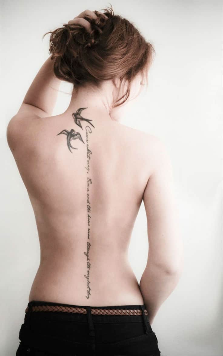 35 Ultra Sexy Back Tattoos for Women